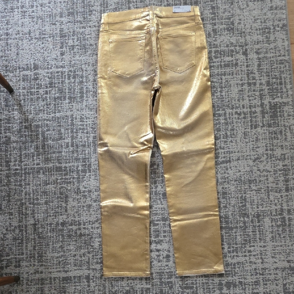 Joe's Jeans Metallic Gold Skinny Jeans - Picture 5 of 5